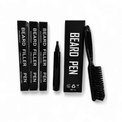 3 Beard Filler Pens + 1 Free Beard Pen Filler & Brush